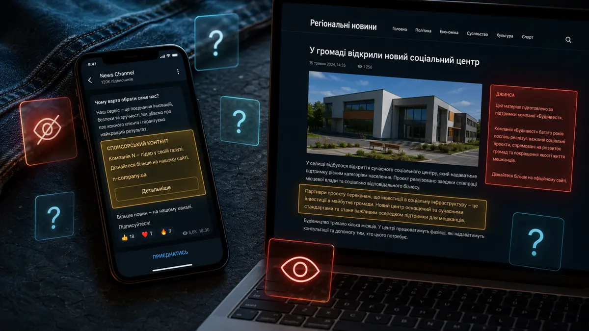 Від джинси до казино: як медіа й Telegram-канали Хмельниччини використовують довіру аудиторії